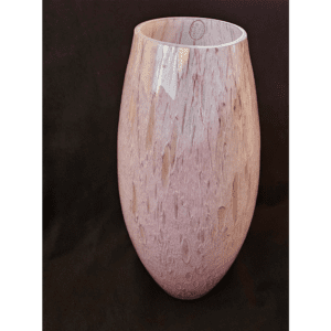 Elegant wooden vase with a smooth, polished finish.